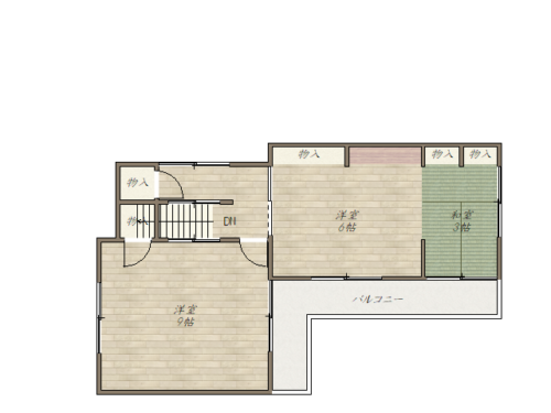 2階間取り図(間取)